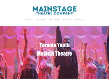 Tablet Screenshot of mainstagetheatre.com